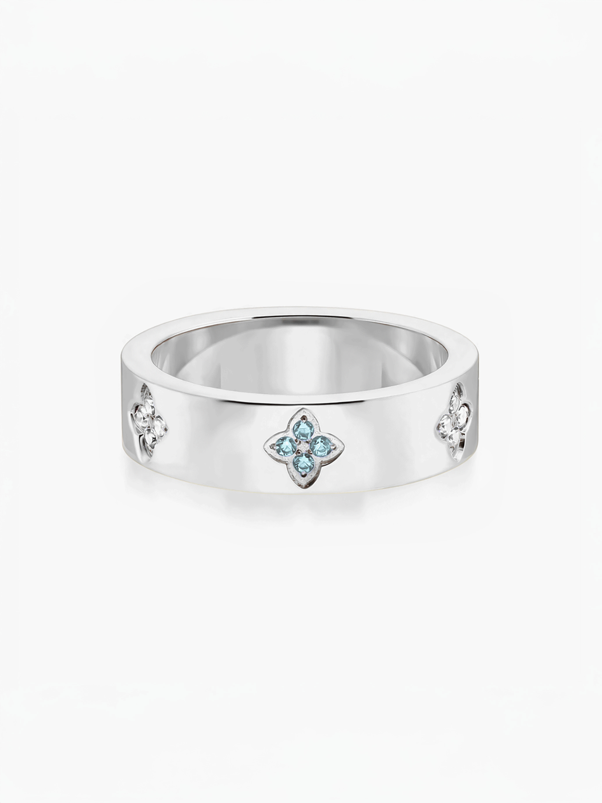 Eloise Birthstone Ring Silver