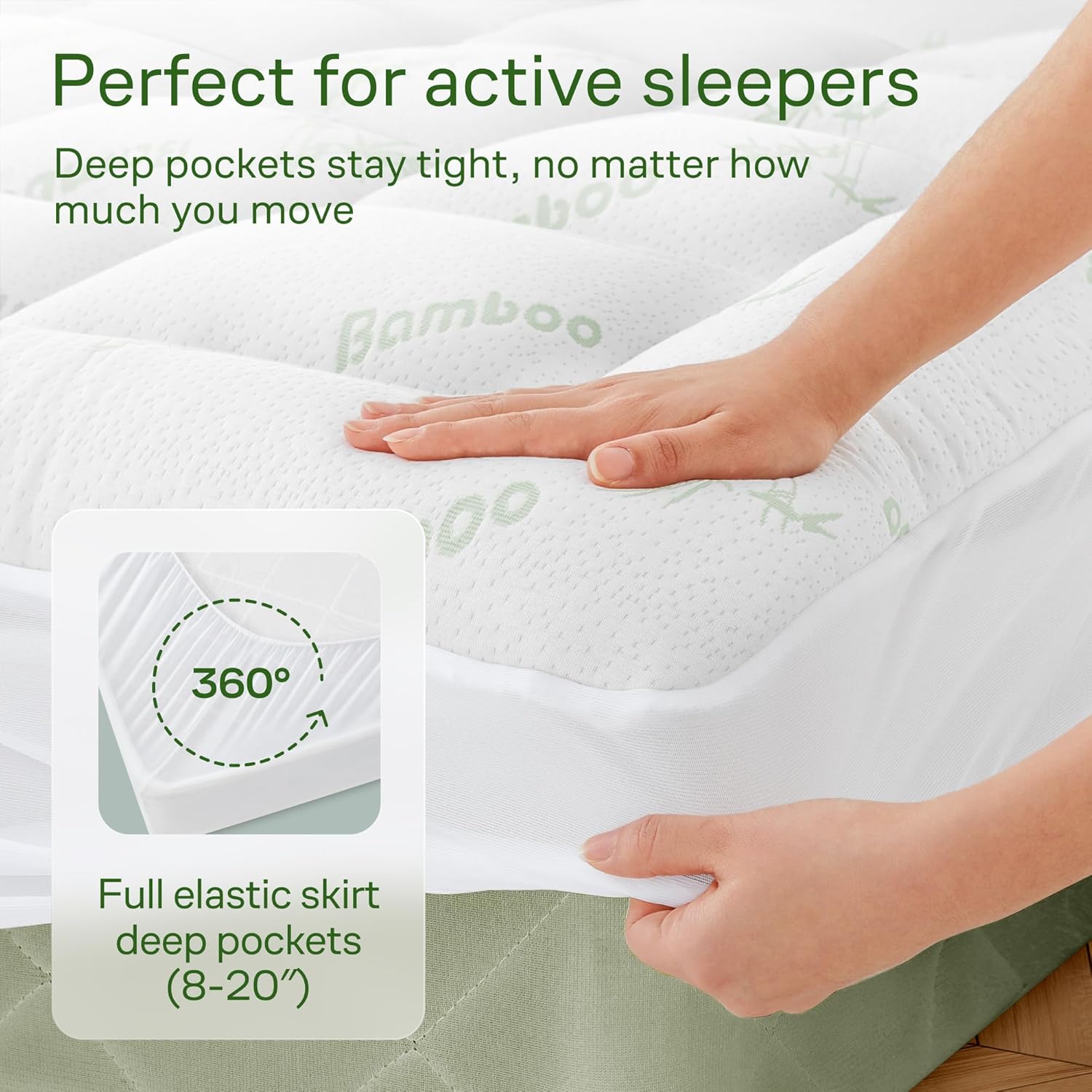 Nazavie Bamboo Mattress Topper