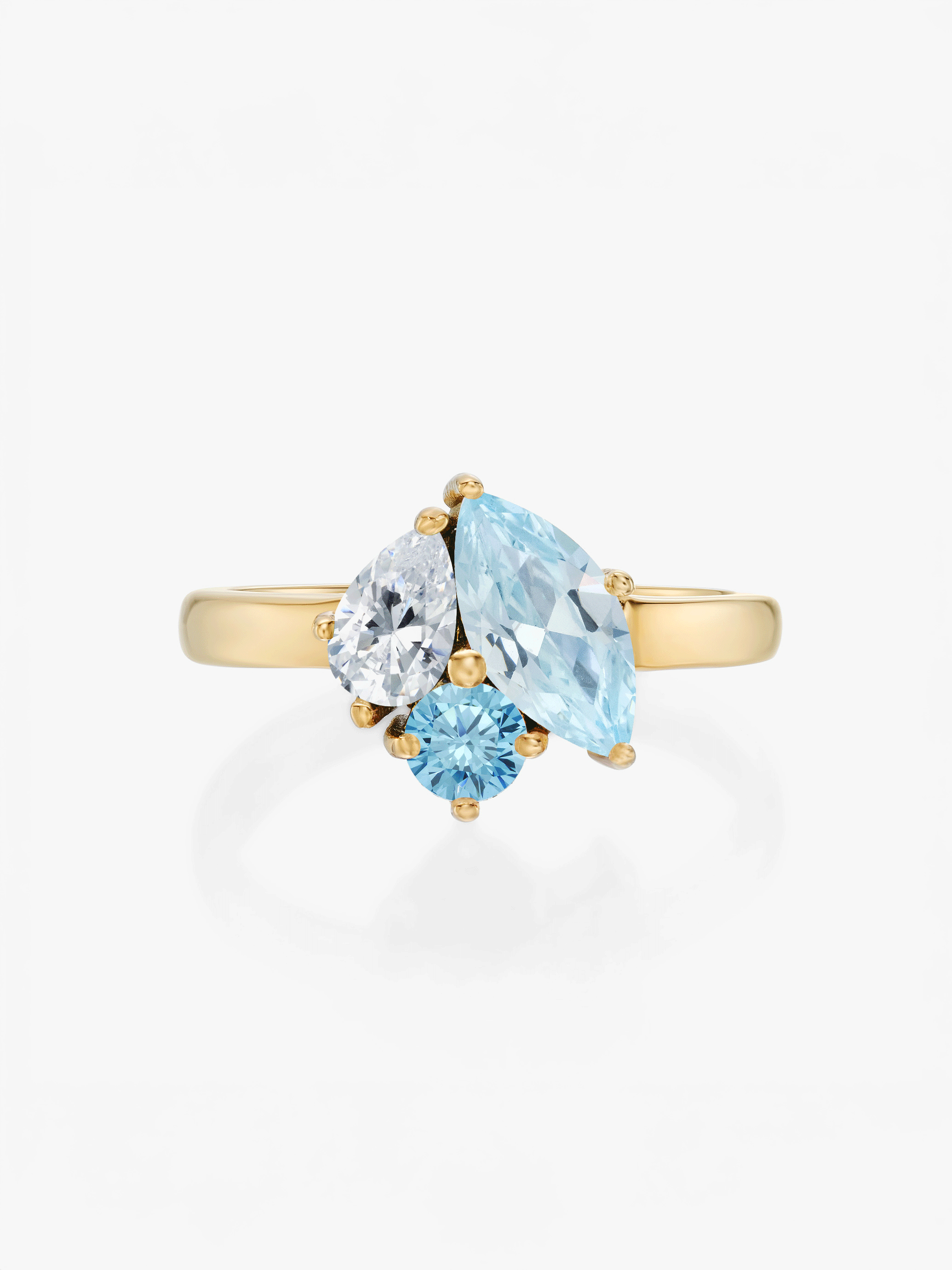 Zia Birthstone Ring Gold
